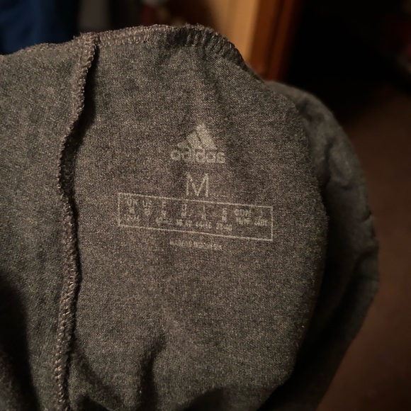 Adidas Kids Dark Gray Leggings - Picture 2 of 2